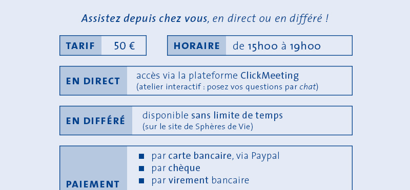 Assistez depuis chez vous, en direct ou en différé !