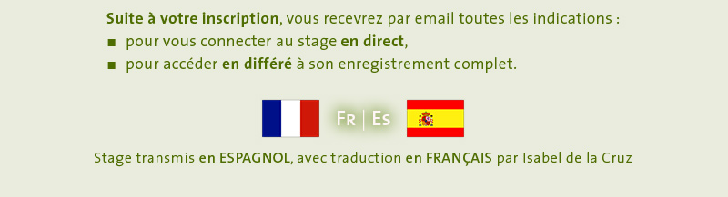 Atelier transmis en Espagnol, avec traduction en Français